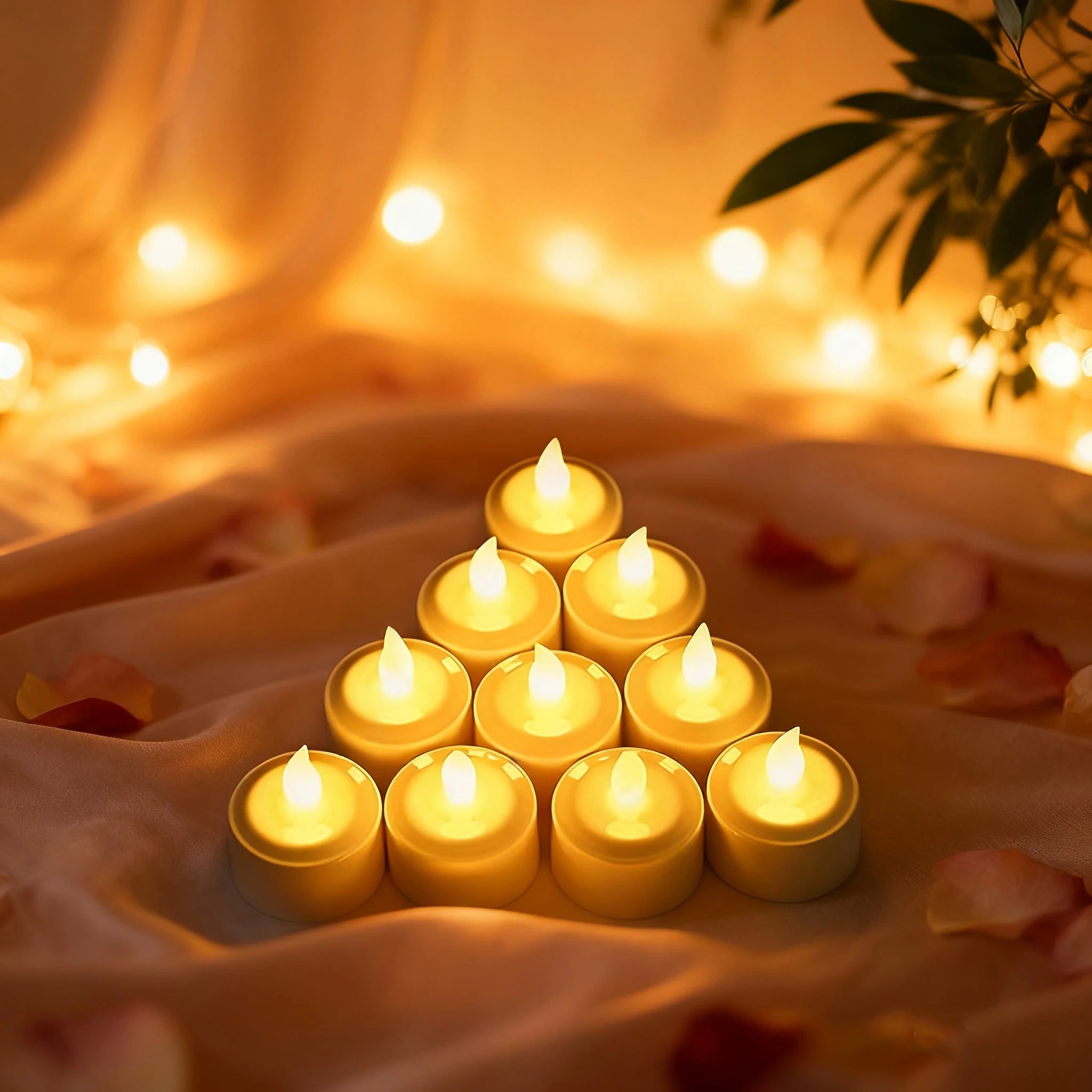 Set of 24 LED candle lights