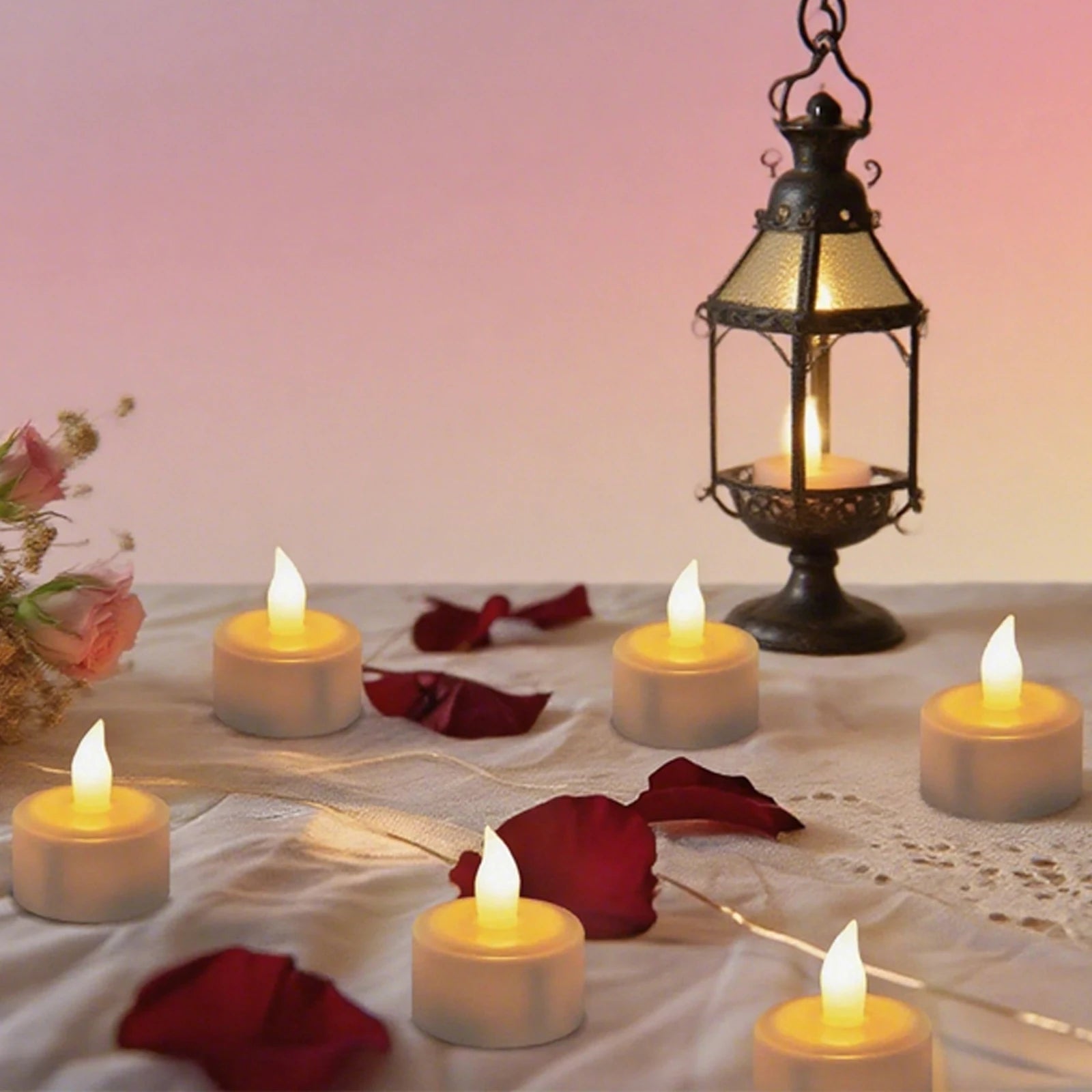 Set of 24 LED candle lights