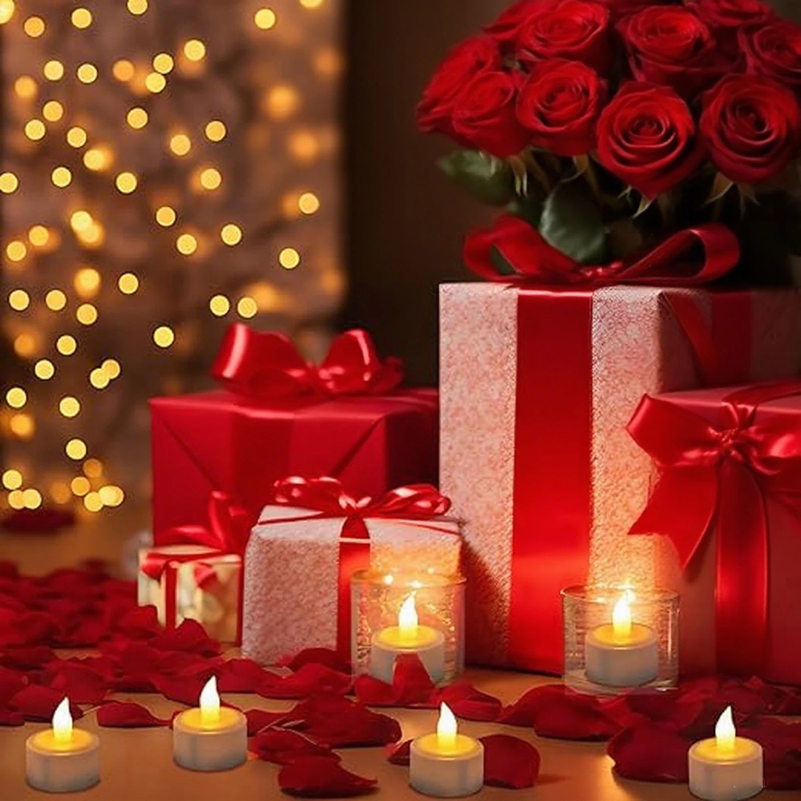 Set of 24 LED candle lights