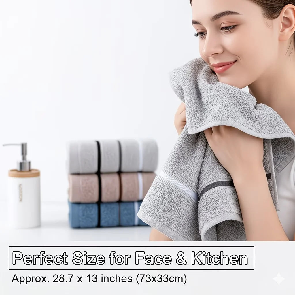 Set of 3 Premium Soft Absorbent Towels