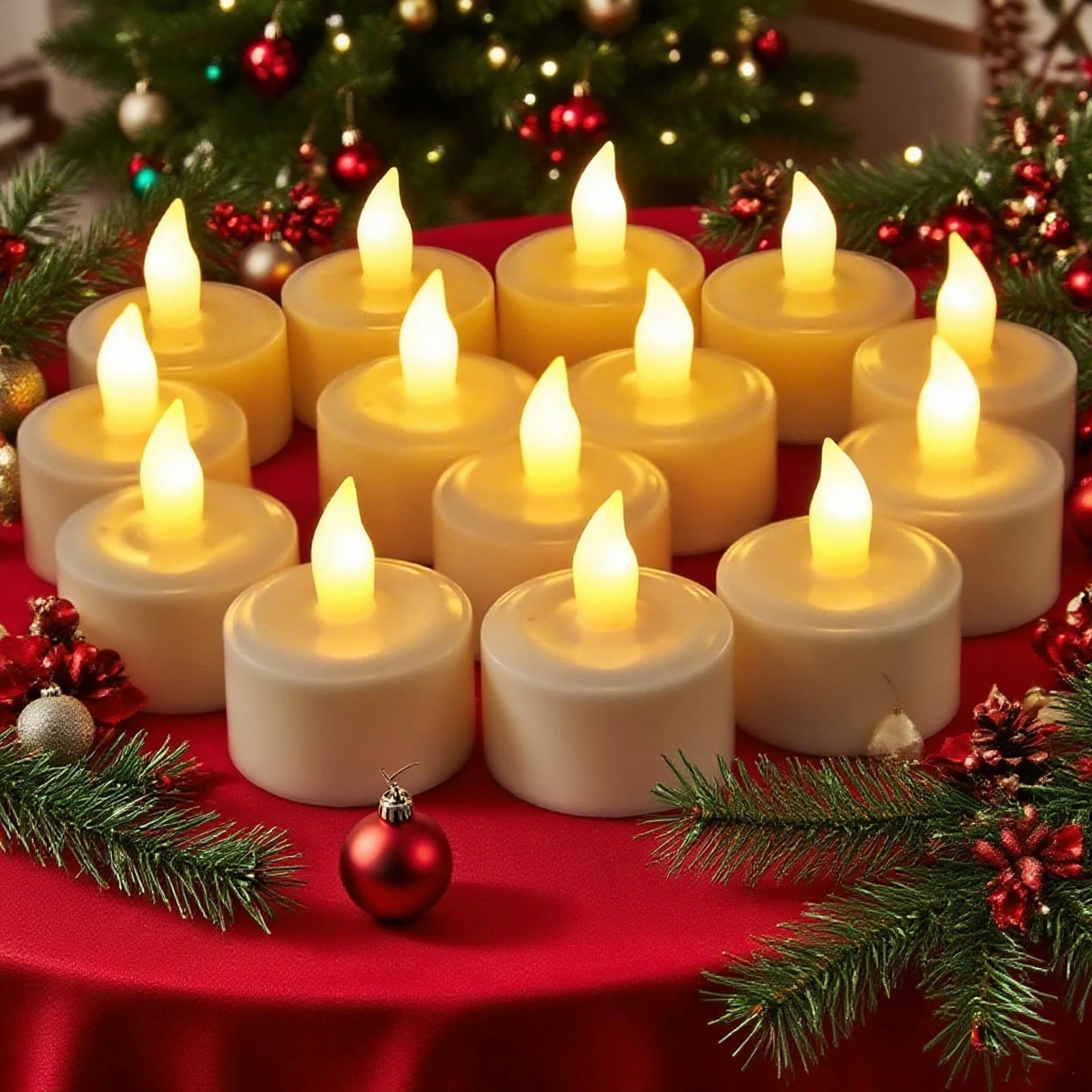 Set of 24 LED candle lights