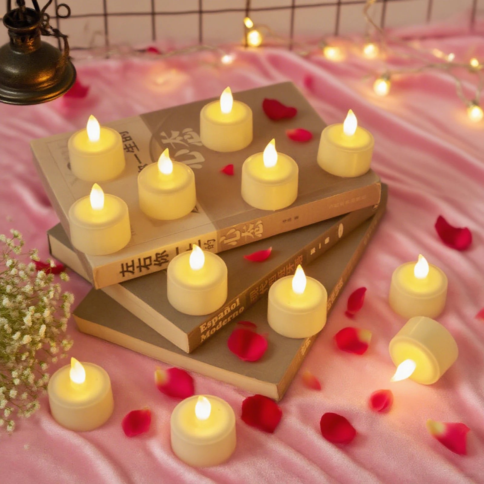 Set of 24 LED candle lights