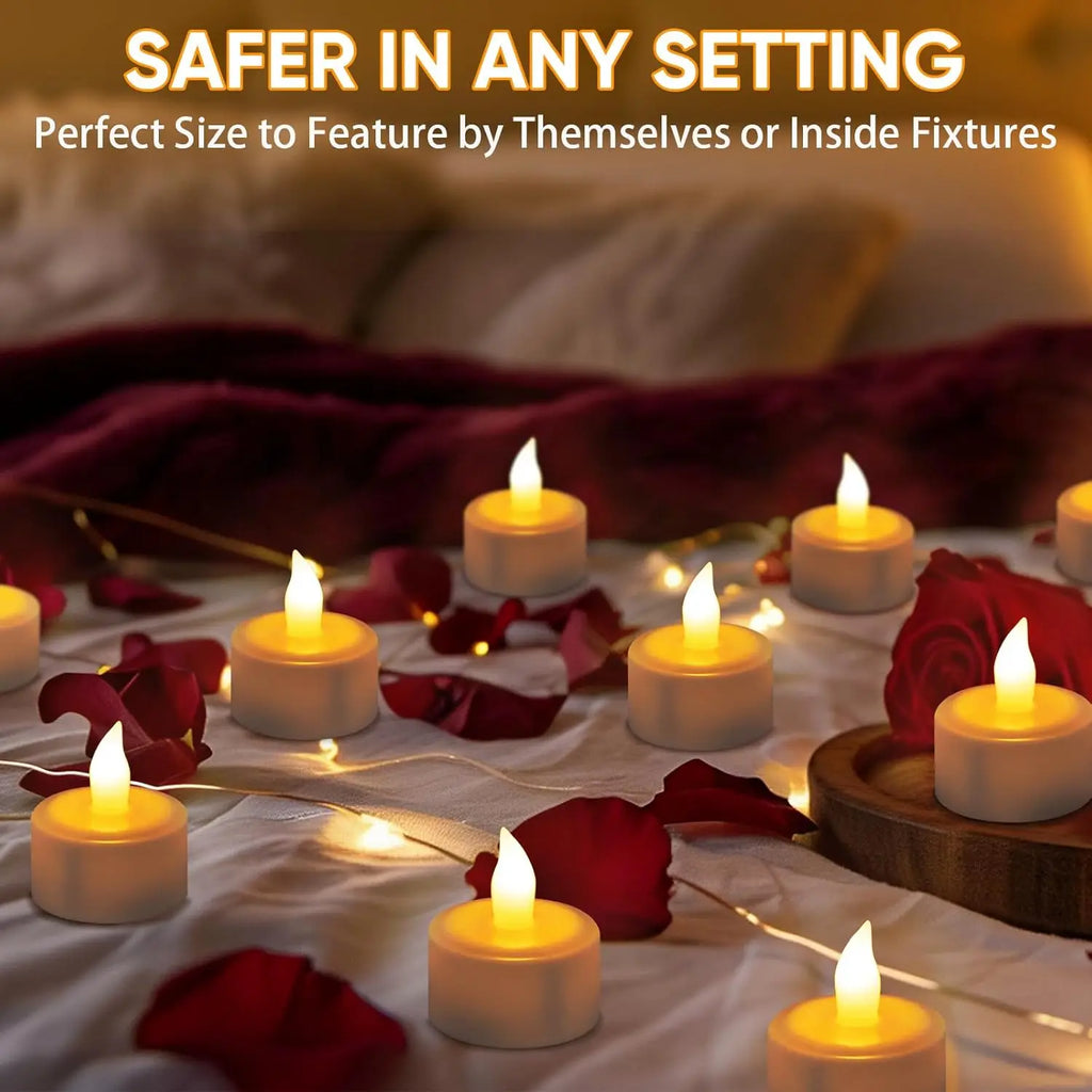 Set of 24 LED candle lights